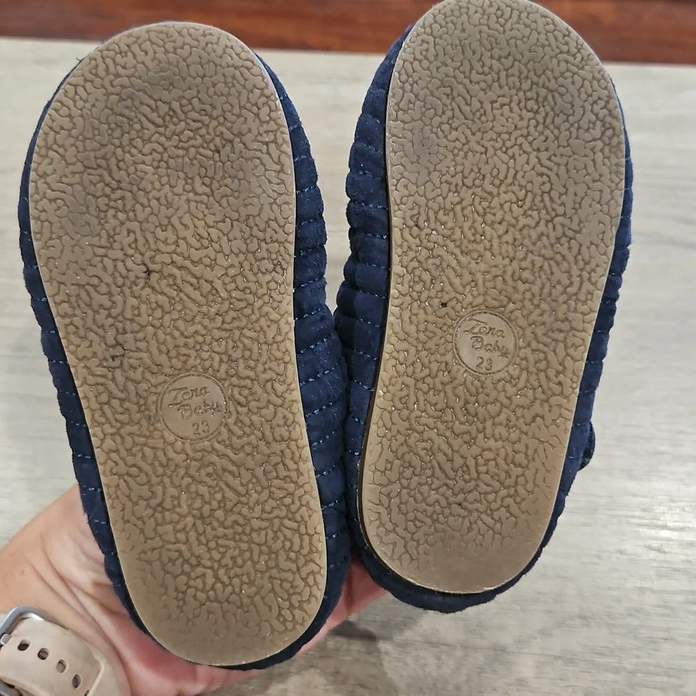 Zara Navy Quilted Kids Shoes EU size 23